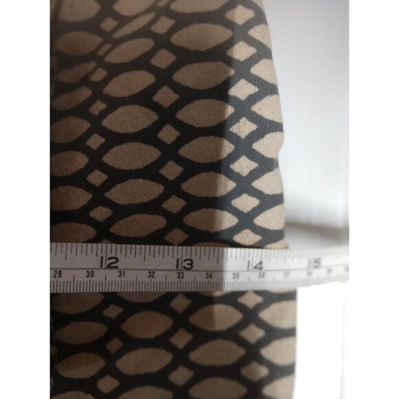 Myra Bag Canvas & Leather Backpack Purse With Geometric Print & Hair-On Flap - Picture 4 of 5